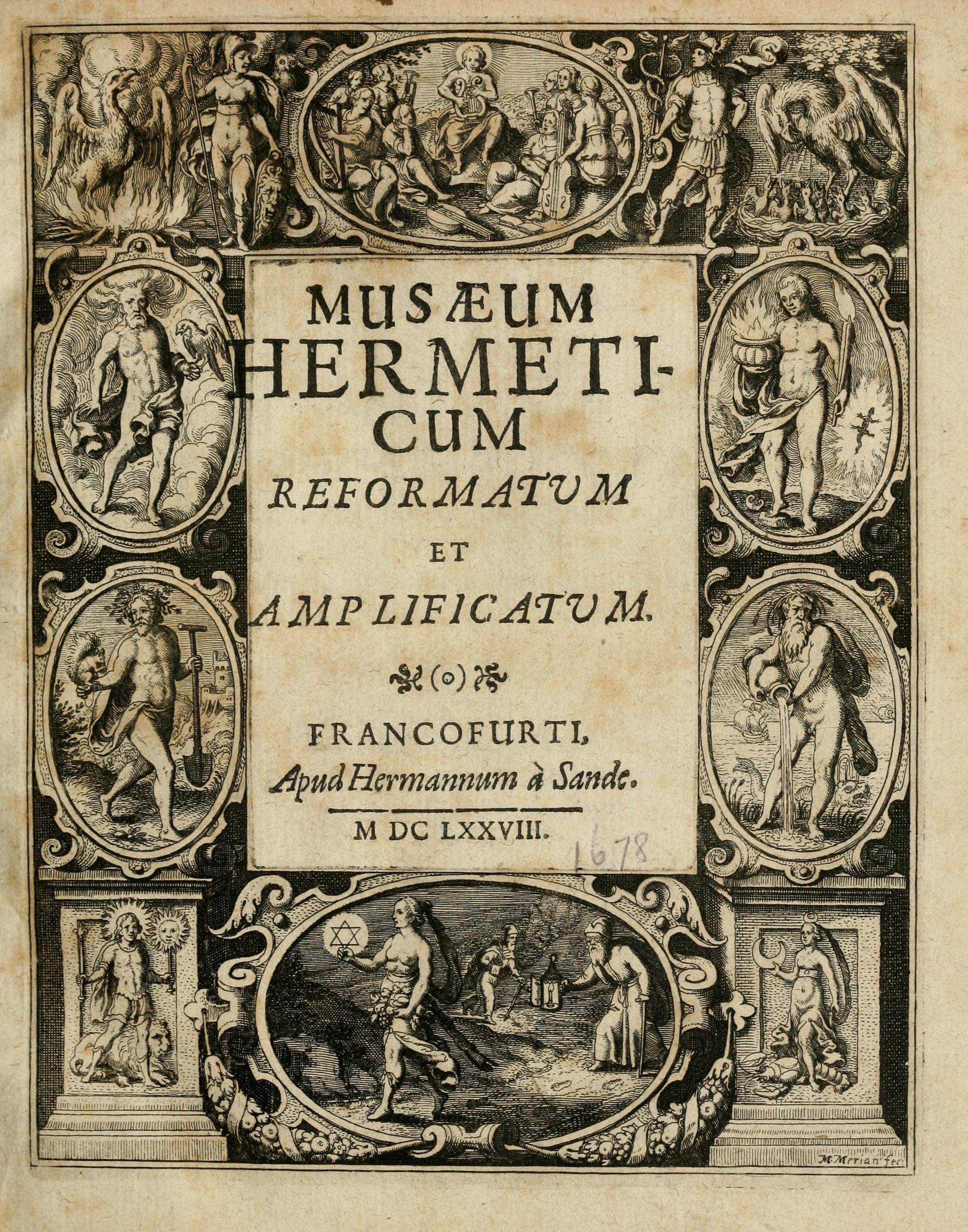 Musaeum Hermeticum frontispiece (1678)